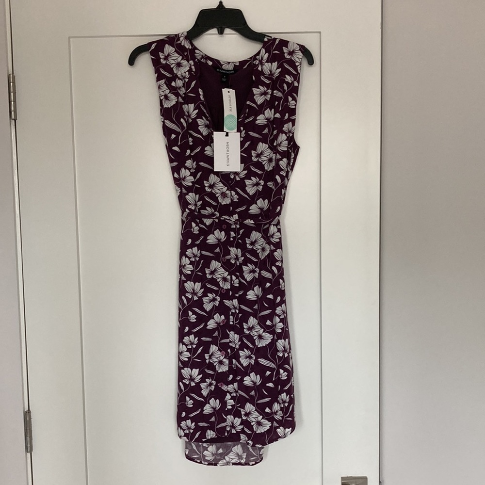 41 Hawthorn Lorelei Textured Floral Shirt Dress. NWT